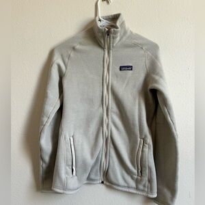 Patagonia Oatmeal Cream Off White Better Sweater Fleece Jacket | XS